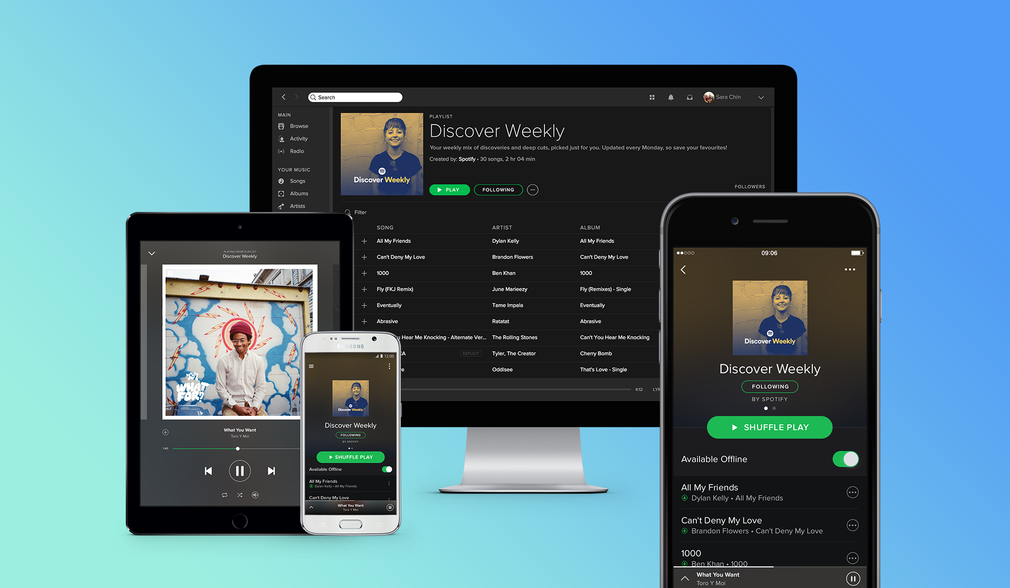 Spotify auf verschiedenen Plattformen