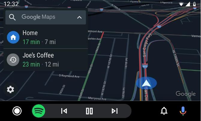 Android Auto mit Google Navi App