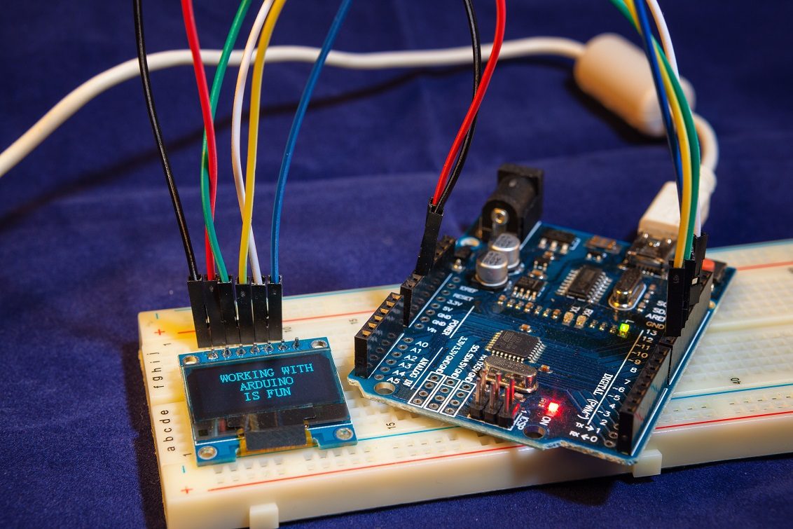 Arduino-Board mit LCD-Display