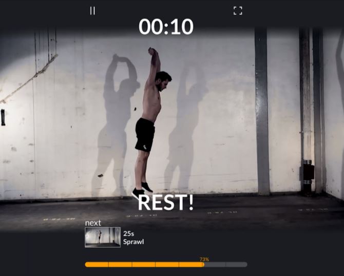 Screenshot der Fitness-App Athlagon