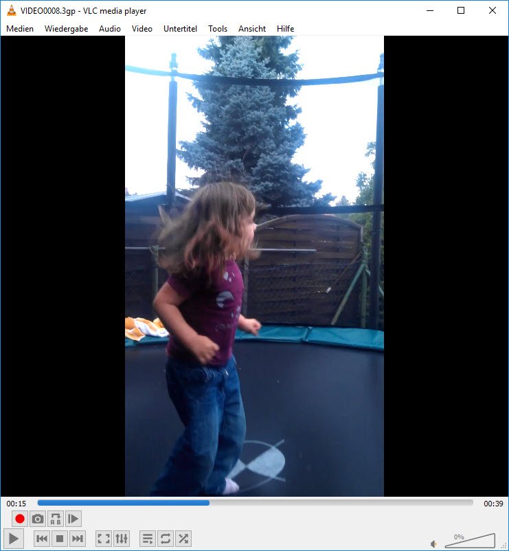 Gedrehtes Video in VLC