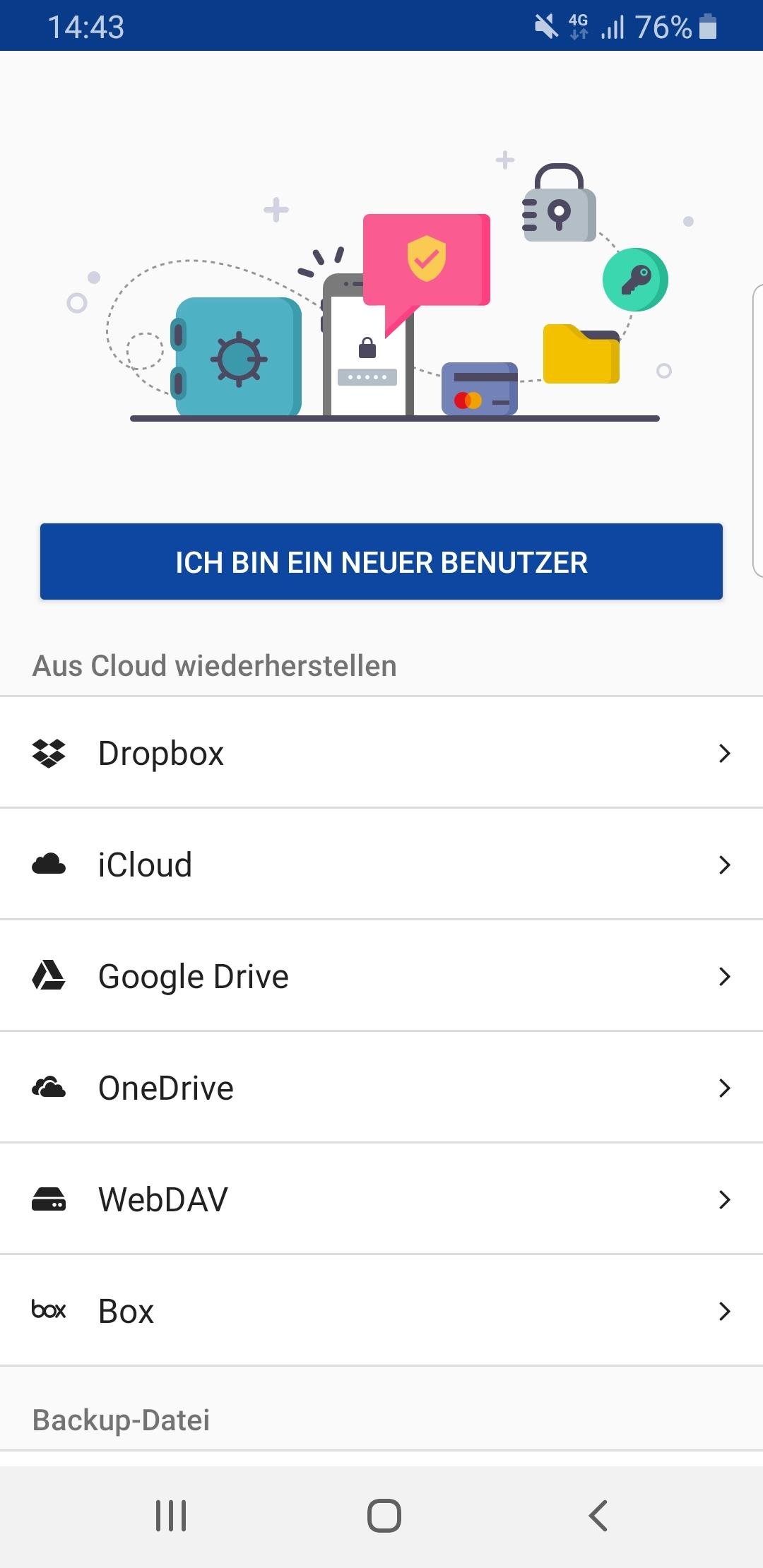 Enpass mobile deutsch Cloud-Speicher