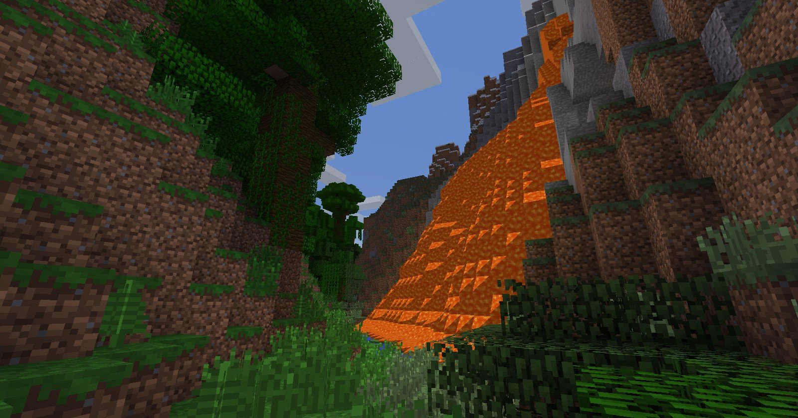 Screenshot einer Minecraft Welt 