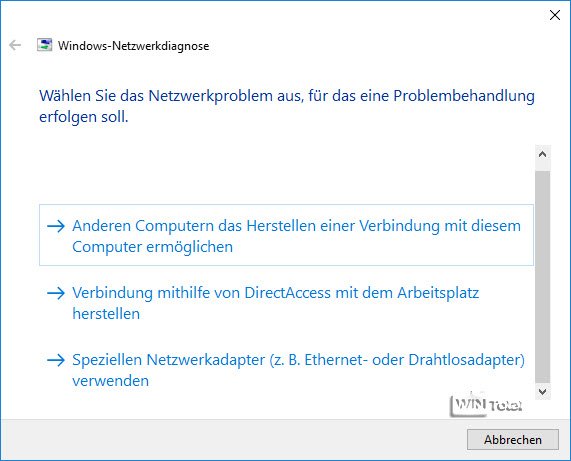 Windows-Netzwerkdiagnose
