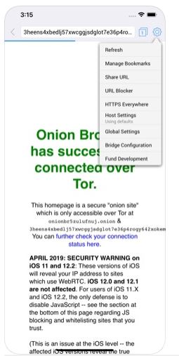 Der Onion Browser von Apple