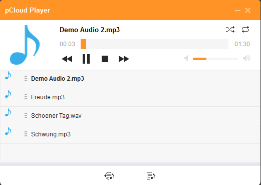 pCloud Player spielt Video- und Musikdateien in den gängigsten Formaten direkt im Browser ab
