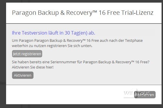 Paragon Backp & Recovery 16 Free