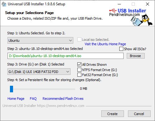 Universal USB Installer transferiert ISO-Abbilder auf USB-Sticks